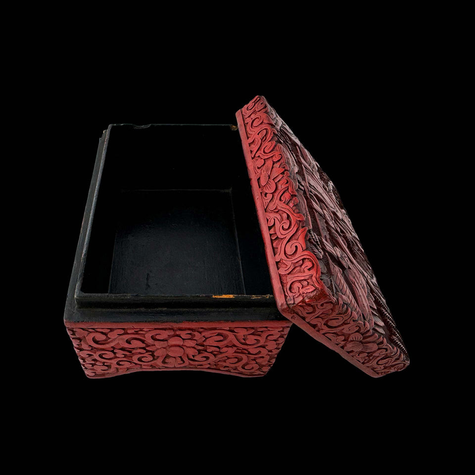 Boîte en Cinabre Rouge (Chine) - XIXe siècle