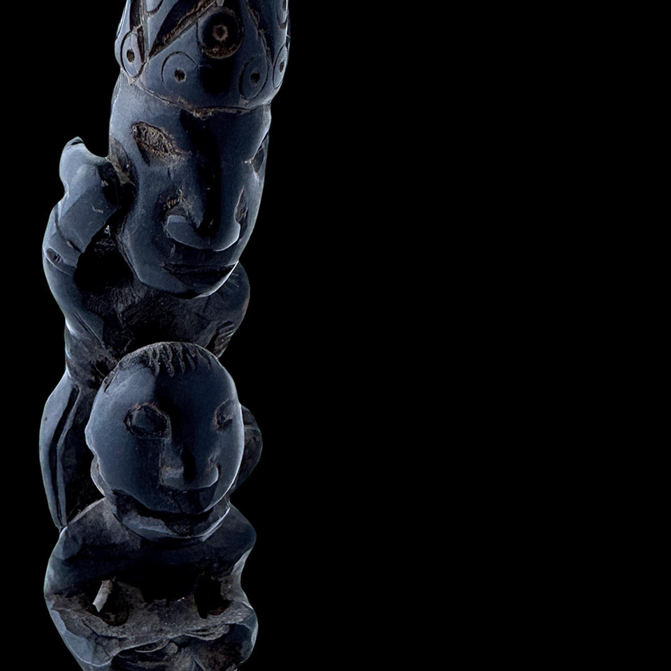 Manche de Kriss Malais en Corne (Malaisie) - XIXe siècle