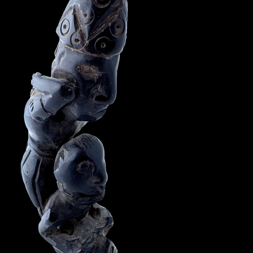 Manche de Kriss Malais en Corne (Malaisie) - XIXe siècle