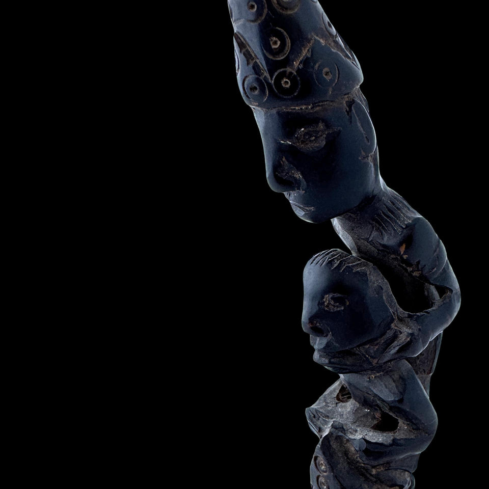 Manche de Kriss Malais en Corne (Malaisie) - XIXe siècle