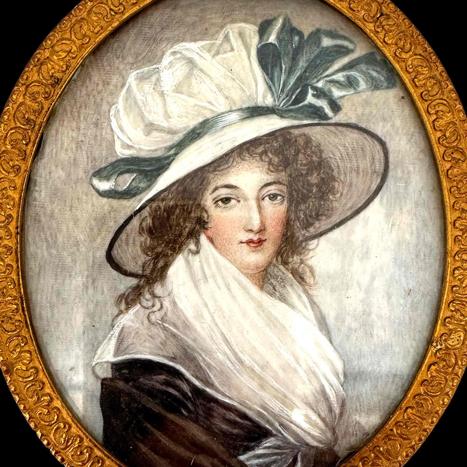 Miniature Portrait de Femme (France) - XIXe siècle