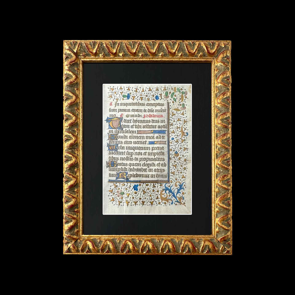 Page de Livre d'Heures Recto-Verso (France) - Fin XVe/Début XVIe siècle