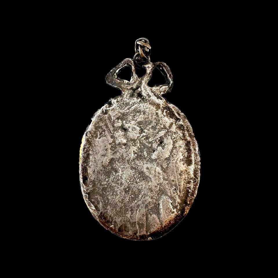 Pendentif Henri IV en Bronze Argenté (France) - XVIIe siècle