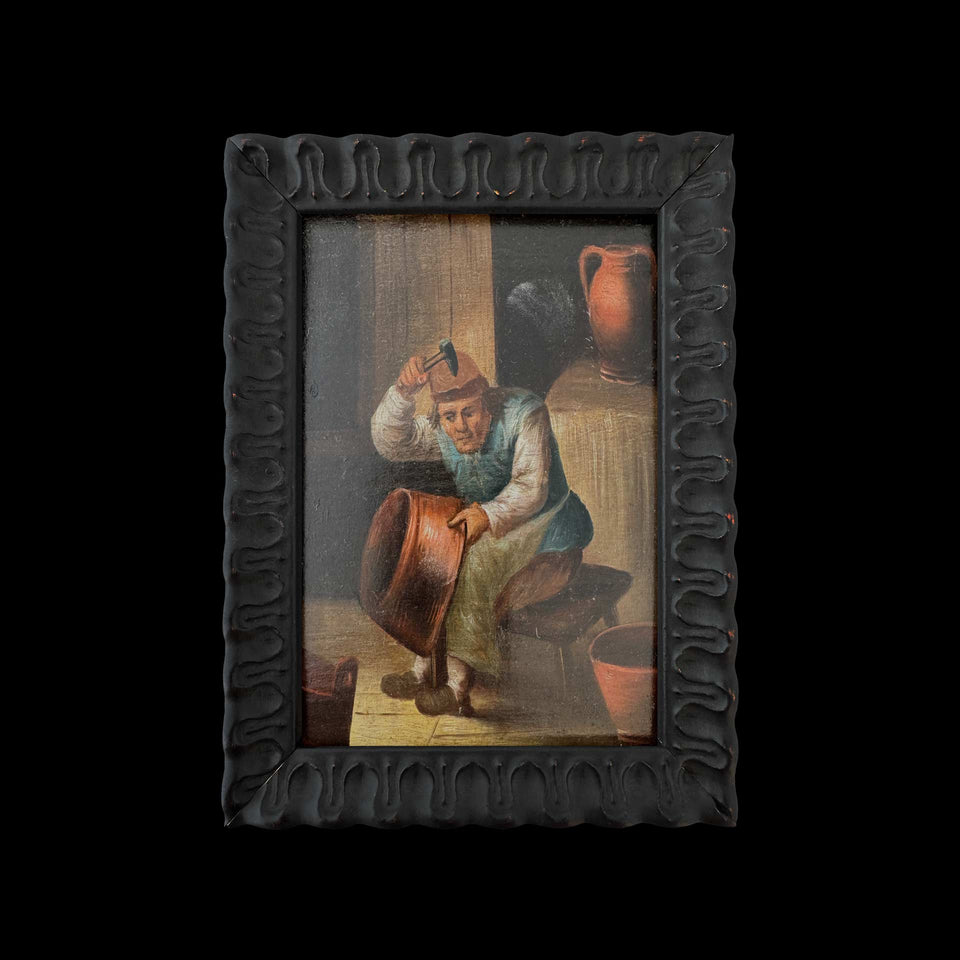 Petits Tableaux Flamands sur Panneaux de Bois (Flandre) - XVIIe Siècle