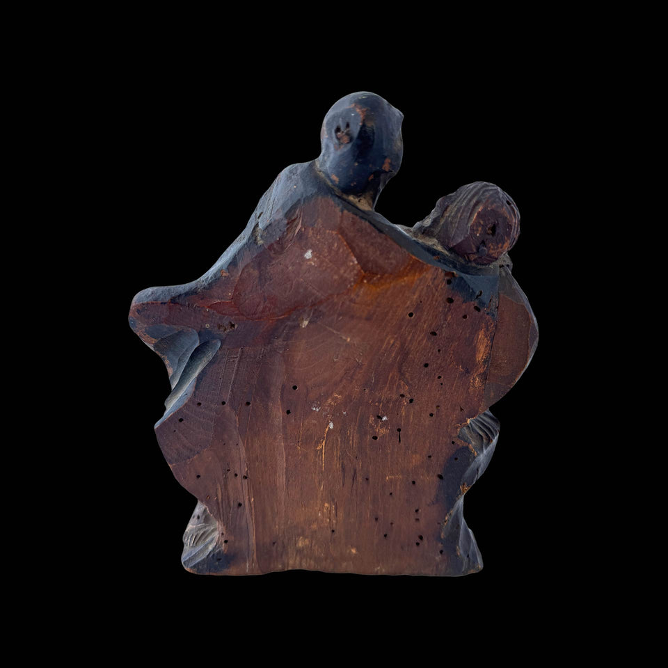 Piéta en Bois Sculpté Foncé (France) - XVIIe siècle