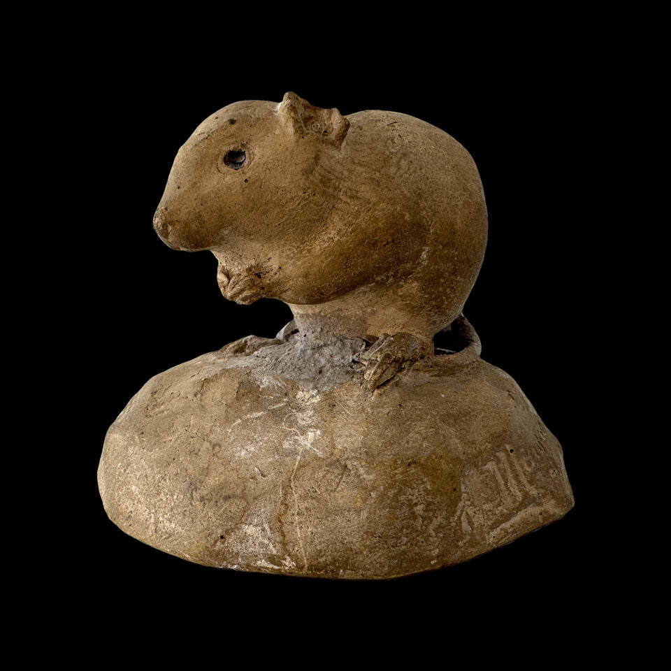 Souris en Terre-Cuite Signée Marguerite Monot (France) - Années 1930/1940
