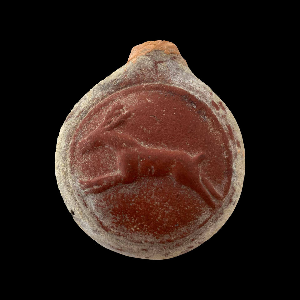 Ampoule de Pèlerin en Terre-Cuite (France) - XIIIe/XVe siècle