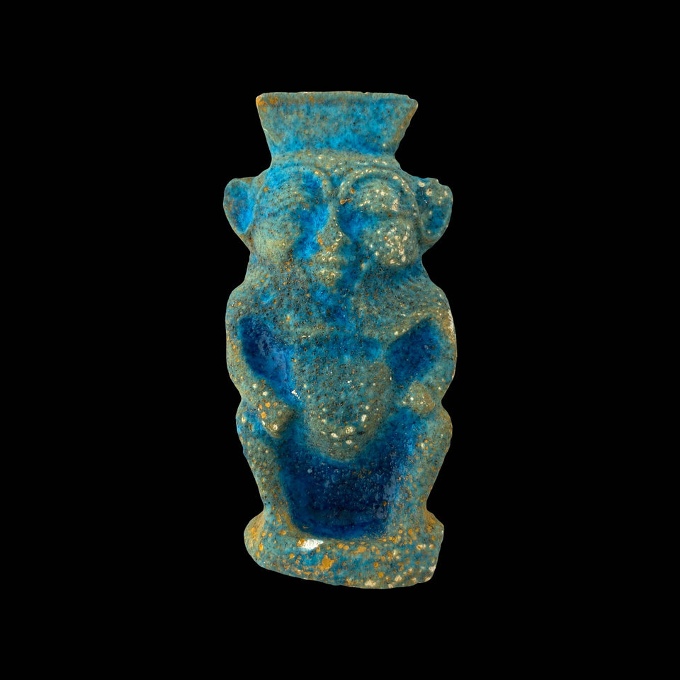 Amulette en Fritte Emaillée "Dieu Bès" (Egypte) - VIIIe/IVe siècle avant JC (Basse Époque)