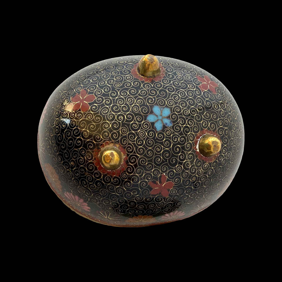 Boîte en Cloisonné Motif Coq (Chine) - Début du XXe siècle