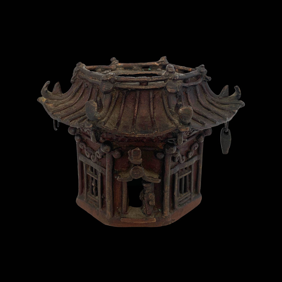 Brûle-Parfum « Éléphant Harnaché » en Bronze (Chine) - XIXe siècle (Dynastie Tsing)