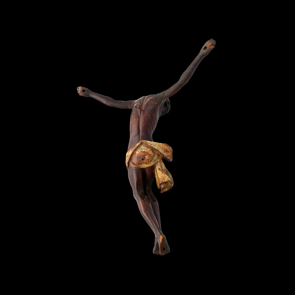 Christ en Bois Sculpté (France) - Fin du XVIe/Début du XVIIe siècle