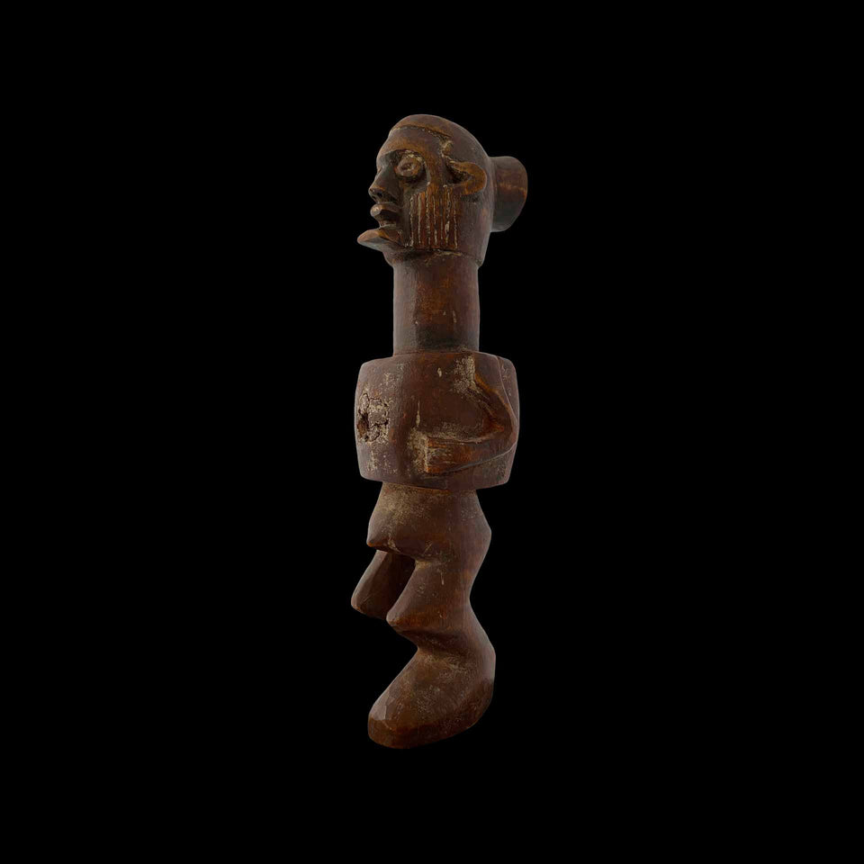 Fétiche Rituel Téké en Bois Sculpté (Congo) - XXe siècle