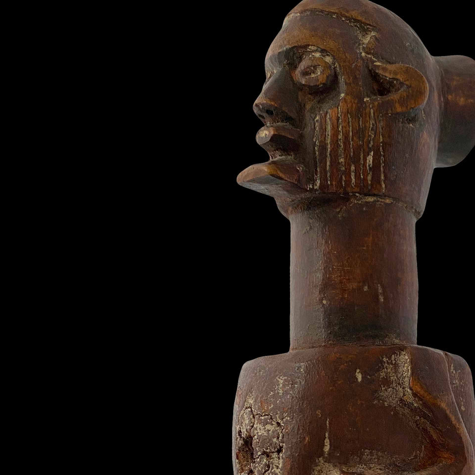 Fétiche Rituel Téké en Bois Sculpté (Congo) - XXe siècle