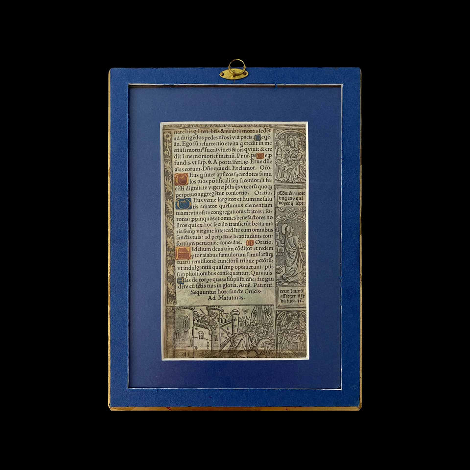 Folio sur Vélin "Crucifixion" (France) - Début du XVIe Siècle