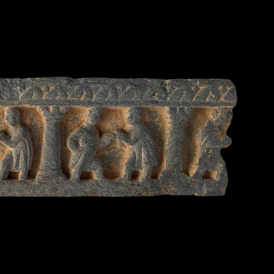 Grande Frise Gandhara en Schiste Gris (Gréco-Bouddhique) - Ier/Ve siècle