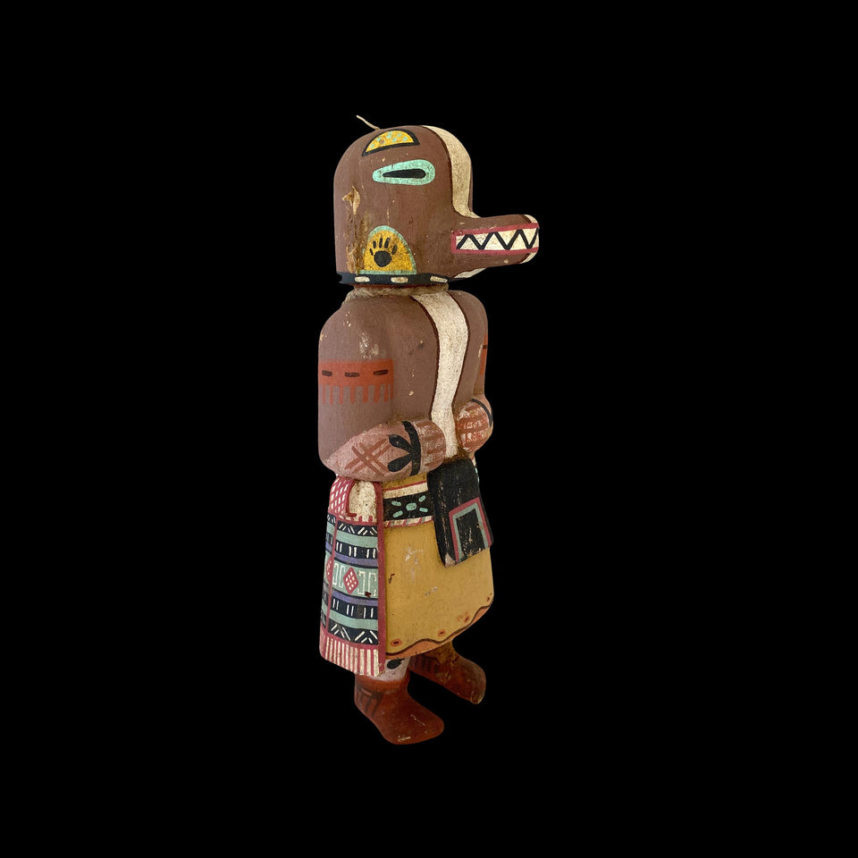 Kachina Hopi Femme Oiseau en Bois de Peuplier (Arizona - USA) - Années 1940/1950