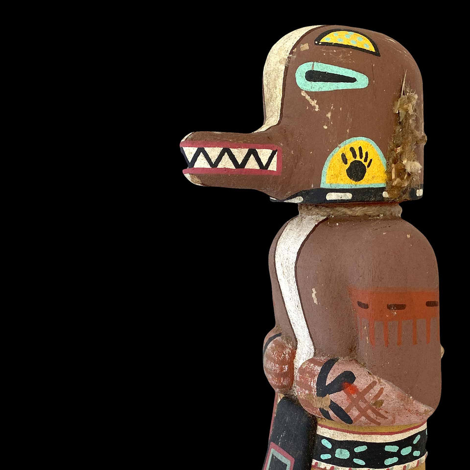 Kachina Hopi Femme Oiseau en Bois de Peuplier (Arizona - USA) - Années 1940/1950