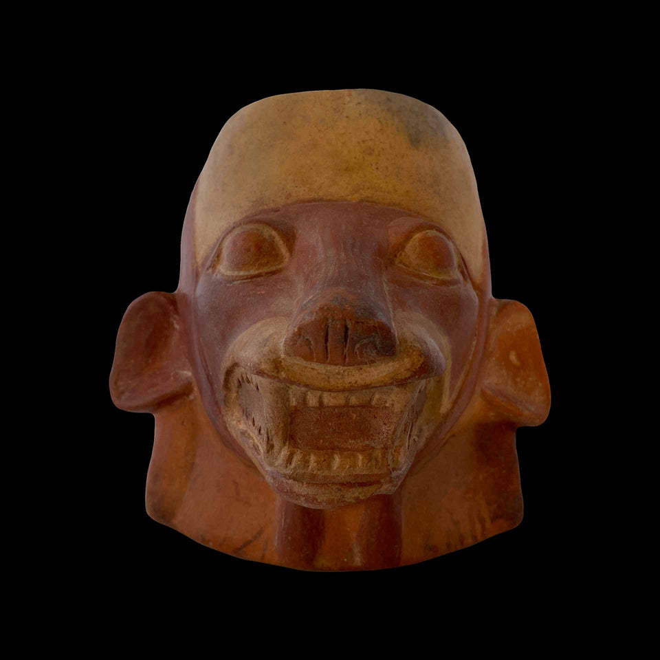 Kéro à Tête de Renard de Culture Moché (Mochica) en Céramique (Pérou) - IIIe/Ve siècle