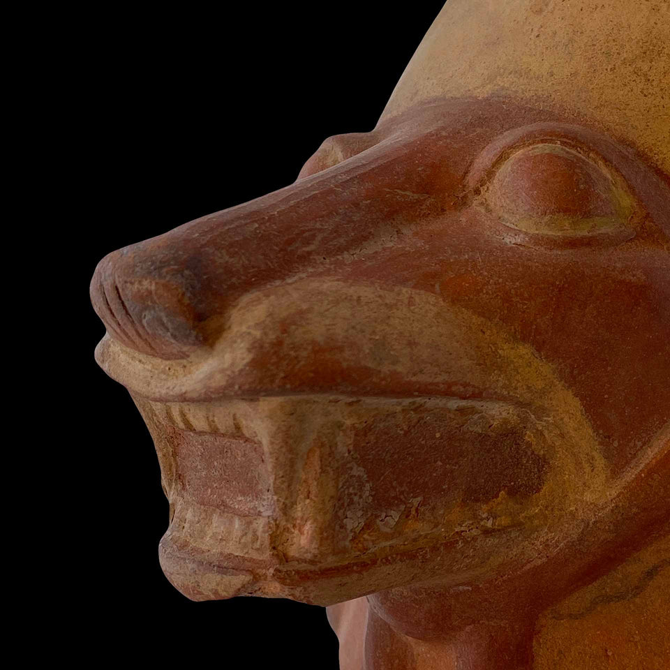 Kéro à Tête de Renard de Culture Moché (Mochica) en Céramique (Pérou) - IIIe/Ve siècle
