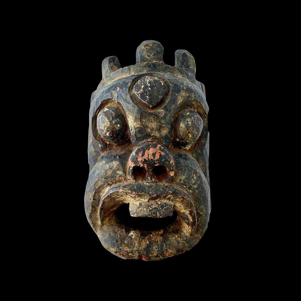 Masque en Bois (Tibet) - Début du XXe siècle