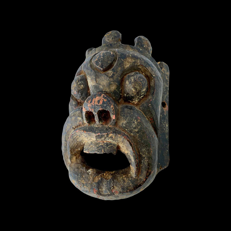 Masque en Bois (Tibet) - Début du XXe siècle