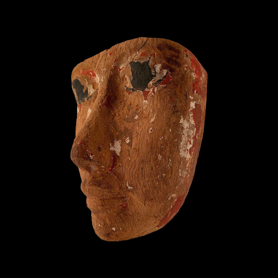 Masque Funéraire en Bois Sculpté (Égypte) - XVIe/Xe avant JC (Nouvel Empire)
