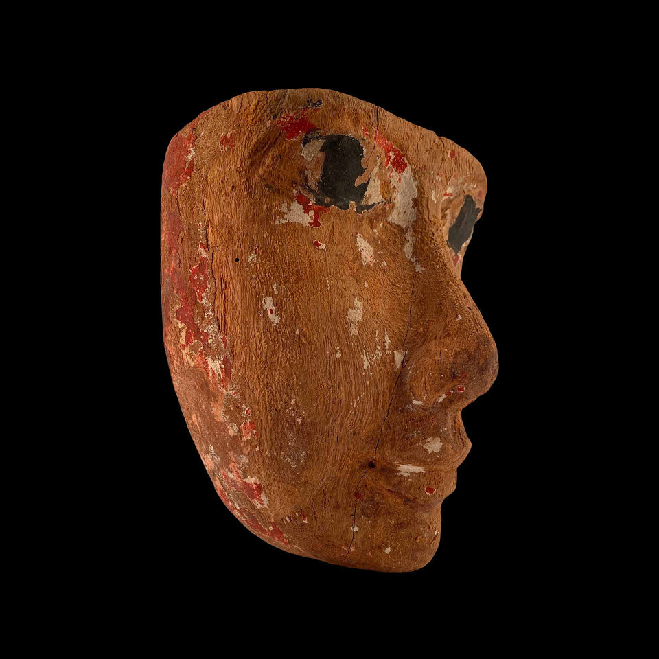 Masque Funéraire en Bois Sculpté (Égypte) - XVIe/Xe avant JC (Nouvel Empire)