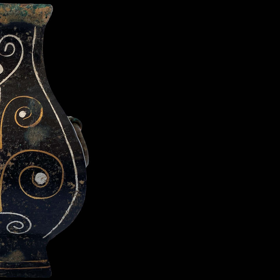 Petit Vase en Bronze Emaillé (Chine) - Dynastie des Tang (618 à 907)