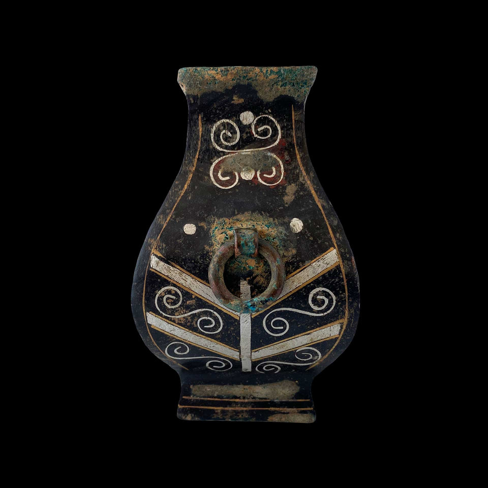 Petit Vase en Bronze Emaillé (Chine) - Dynastie des Tang (618 à 907)