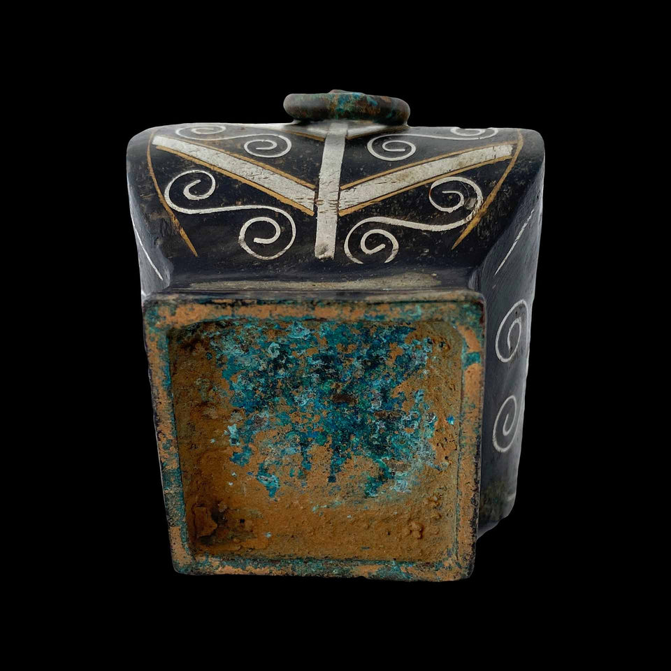 Petit Vase en Bronze Emaillé (Chine) - Dynastie des Tang (618 à 907)