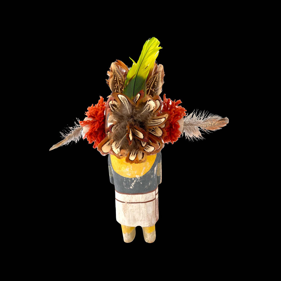 Poupée Kachina Hopi d'Arizona "Oiseau" en Bois de Peuplier Sculpté (Etats-Unis) - Années 1950/1960