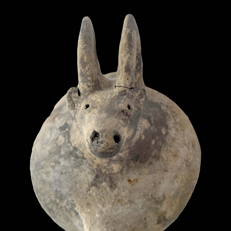 Rhyton en Terre-Cuite Grise (Étrusque) - Ve à IVe Avt JC