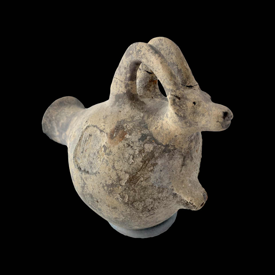 Rhyton en Terre-Cuite Grise (Étrusque) - Ve à IVe Avt JC