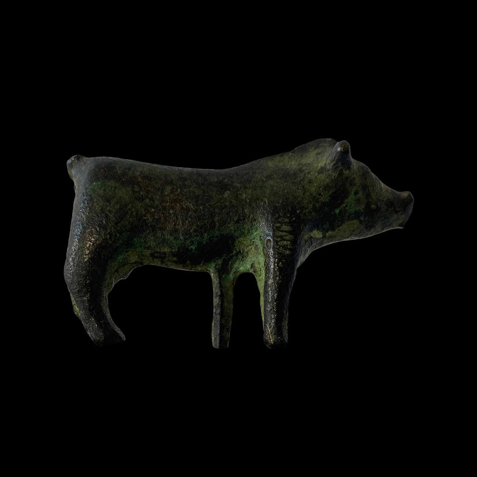 Petit Sanglier en Bronze Gallo-Romain - IIe/IIIe siècle