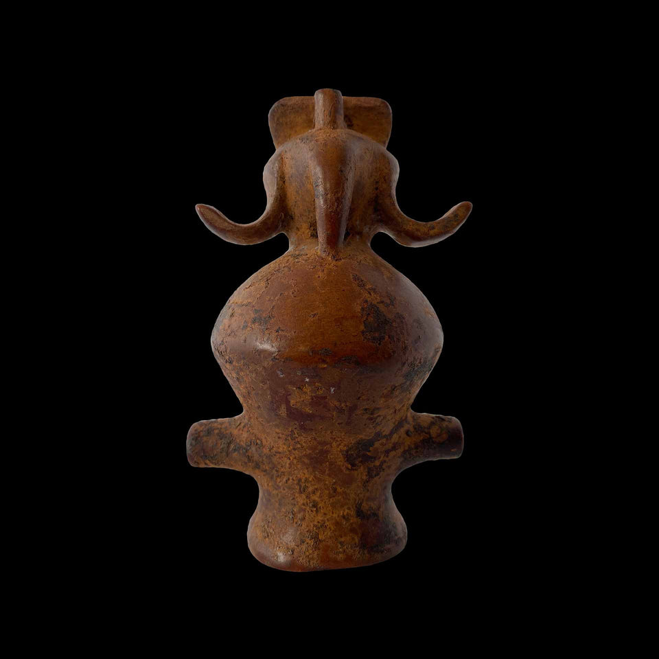 Sifflet Tchokwé en Bois Sculpté (Angola) - XXe siècle