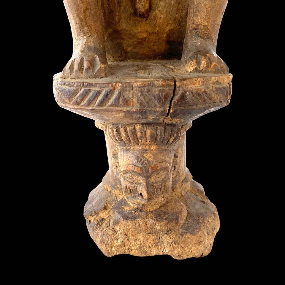 Statuette Songyé en Bois Clair (République Démocratique du Congo) - Années 1930