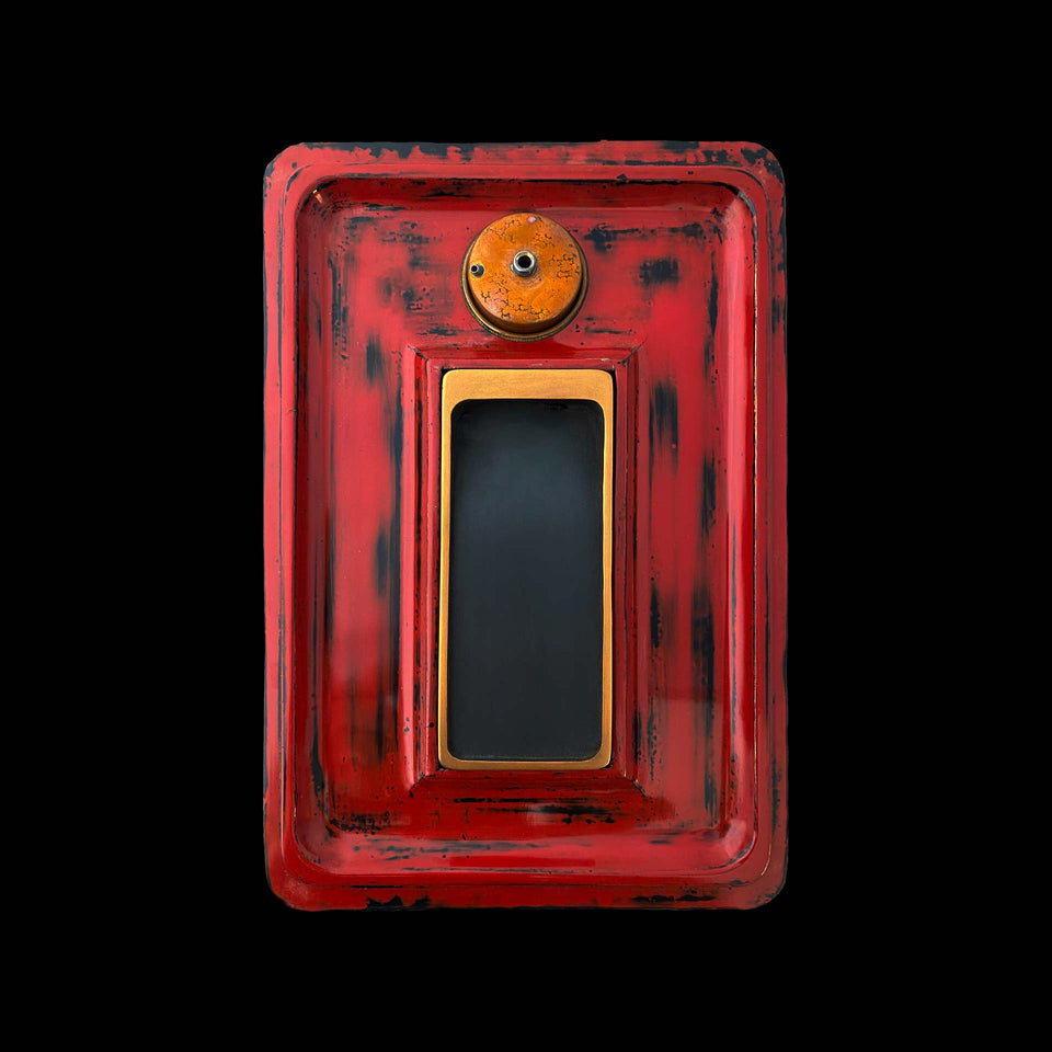 Suzuribako Or et Rouge en Bois Laqué (Japon) - Fin du XIXe siècle