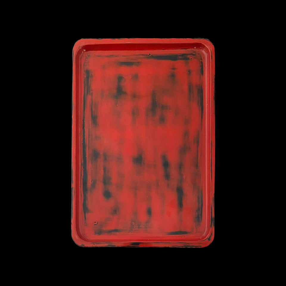 Suzuribako Or et Rouge en Bois Laqué (Japon) - Fin du XIXe siècle