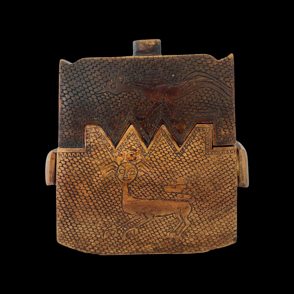 Tabatière Sumba en Bois et Corne (Indonésie) - Années 1950