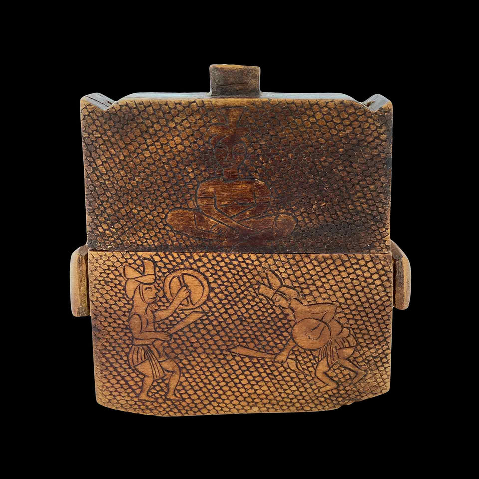Tabatière Sumba en Bois et Corne (Indonésie) - Années 1950