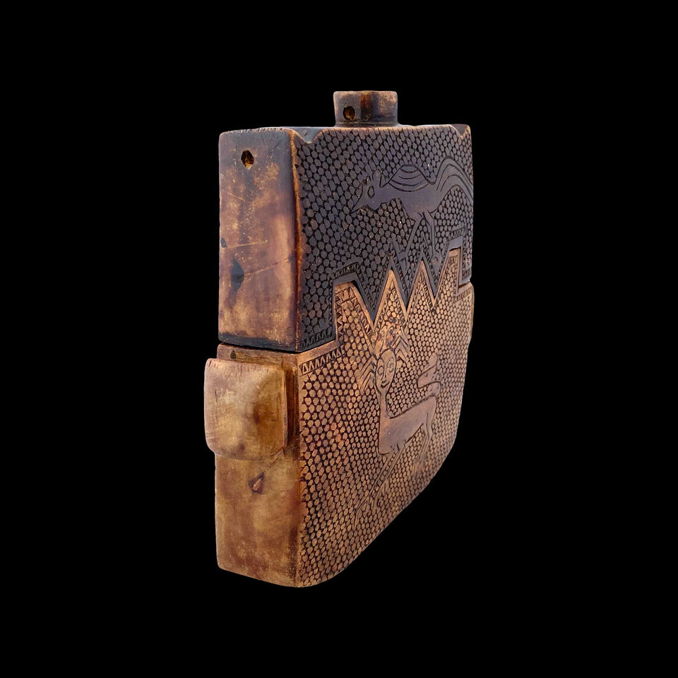 Tabatière Sumba en Bois et Corne (Indonésie) - Années 1950