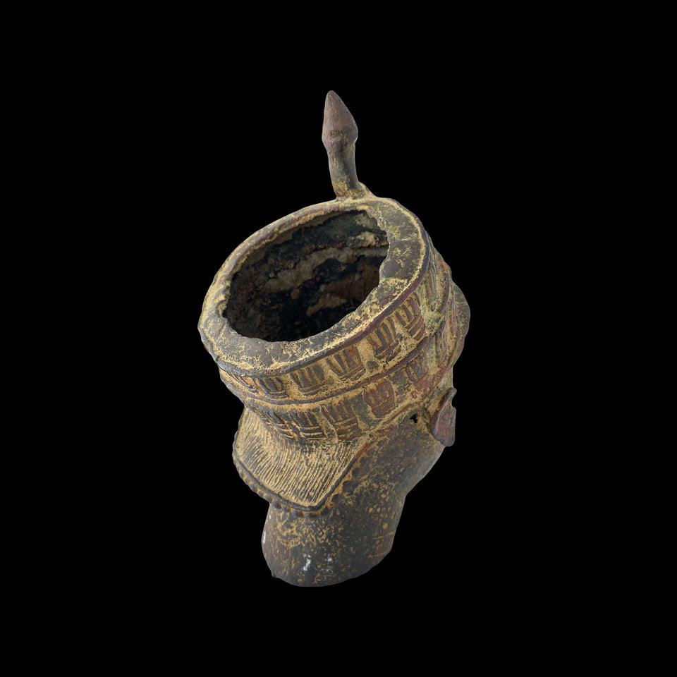 Tête d'Homme en Bronze (Royaume du Bénin) - Début du XXe siècle