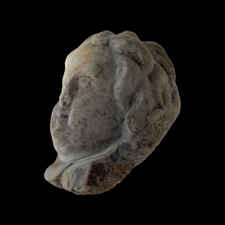 Tête d’Enfant en Marbre Blanc Romaine - 2000 ans environ