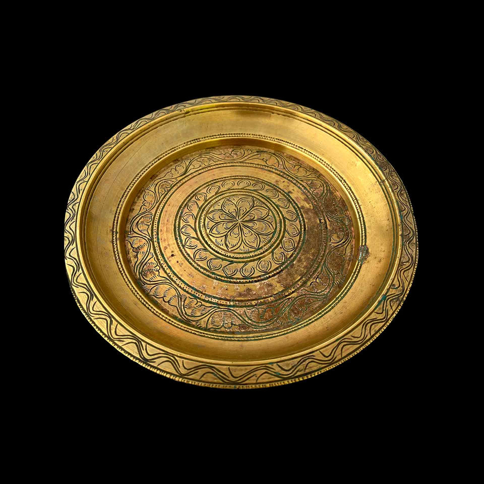 Théière et son Plateau en Bronze (Rajasthan) - Seconde moitié du XIXe siècle
