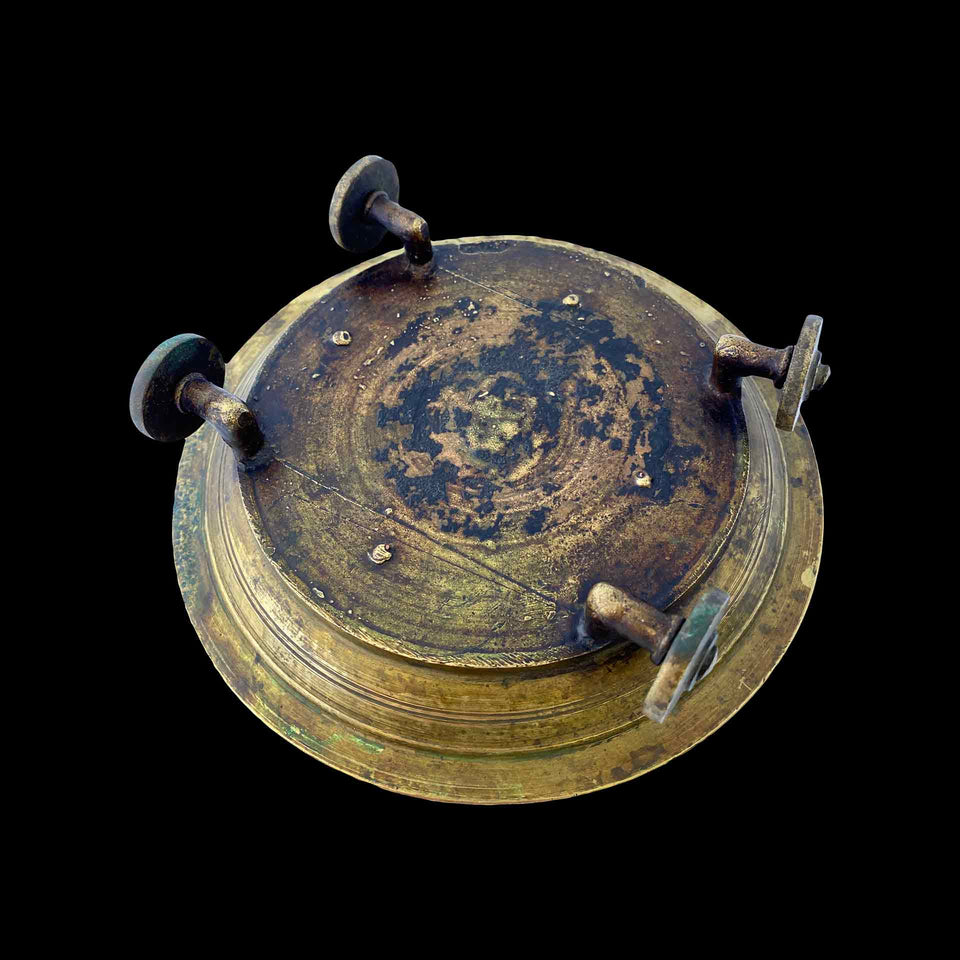 Théière et son Plateau en Bronze (Rajasthan) - Seconde moitié du XIXe siècle