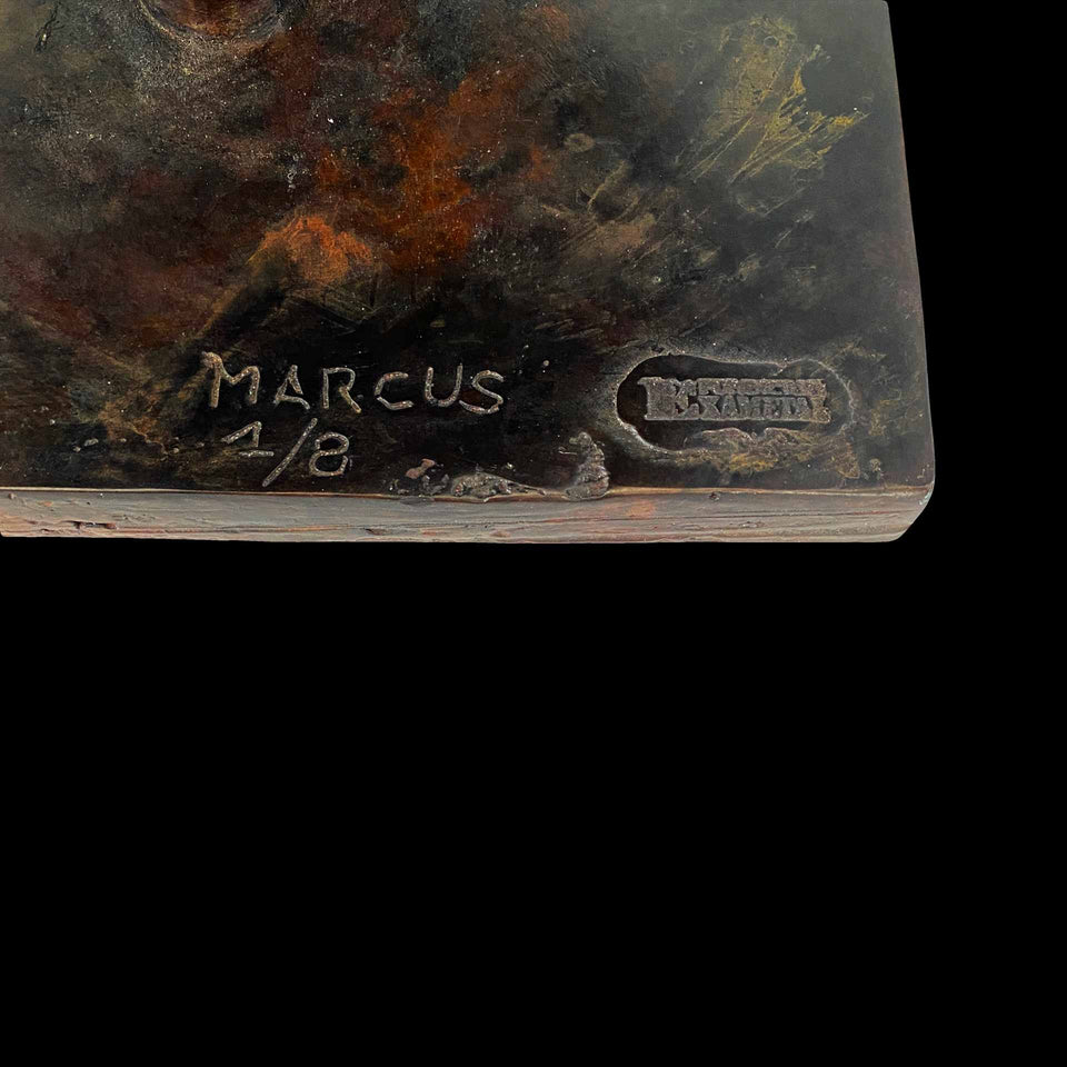 Grosse Vanité en Bronze Signée Marcus (France) - Fin du XXe siècle