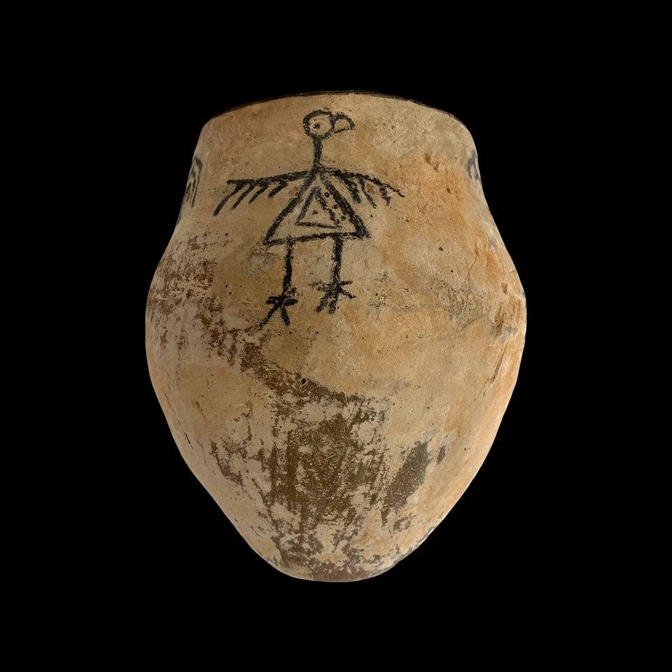 Vase « Oiseaux » Navajo en Terre-Cuite (Amérique du Nord) - Fin du XIXe siècle