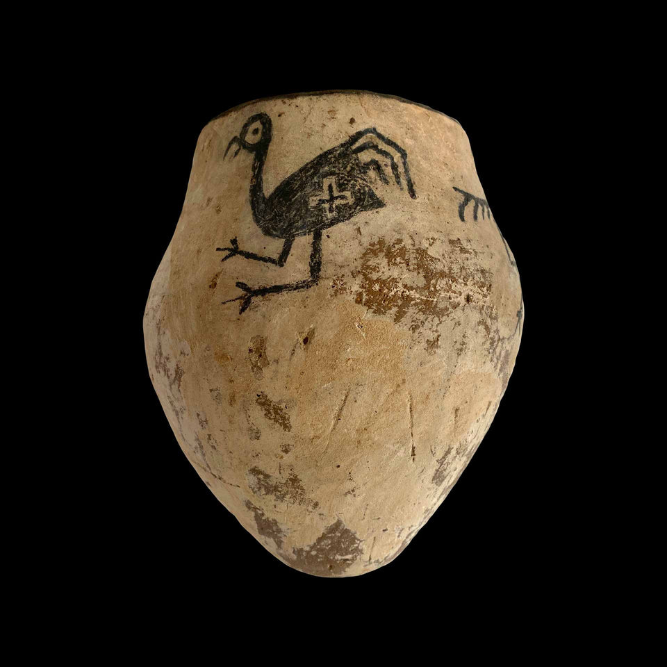Vase « Oiseaux » Navajo en Terre-Cuite (Amérique du Nord) - Fin du XIXe siècle