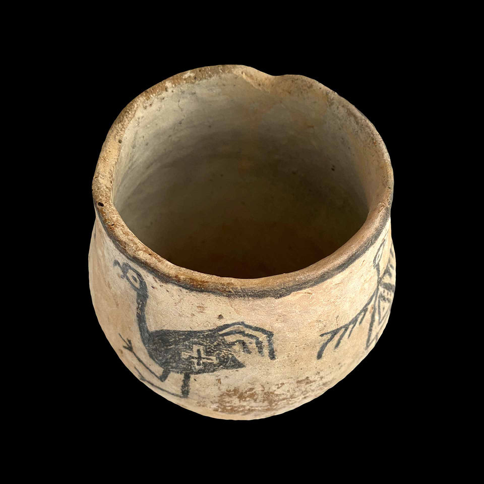 Vase « Oiseaux » Navajo en Terre-Cuite (Amérique du Nord) - Fin du XIXe siècle