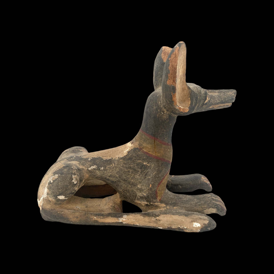 Anubis en Bois Sculpté (Egypte) - Période Romaine (Ier à IIIe siècle)